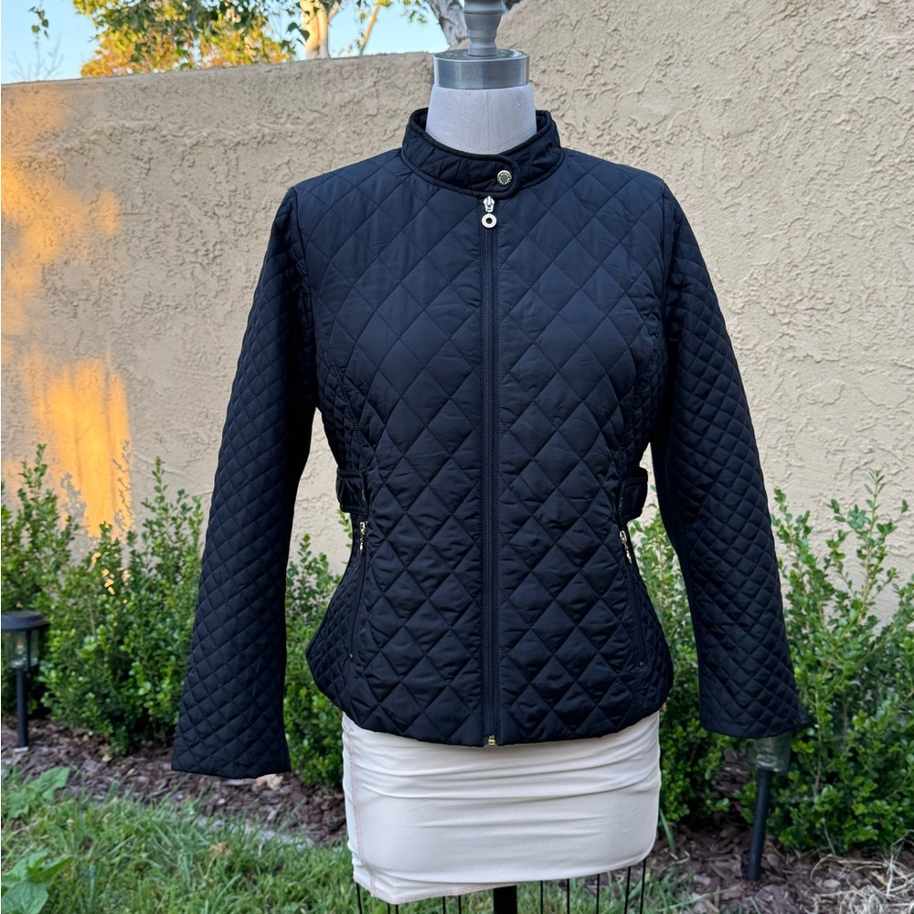 Marc New York Quilted Black Women's Jacket - Classic Zip Front